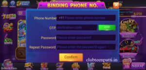 Register In Teen Patti Club Game